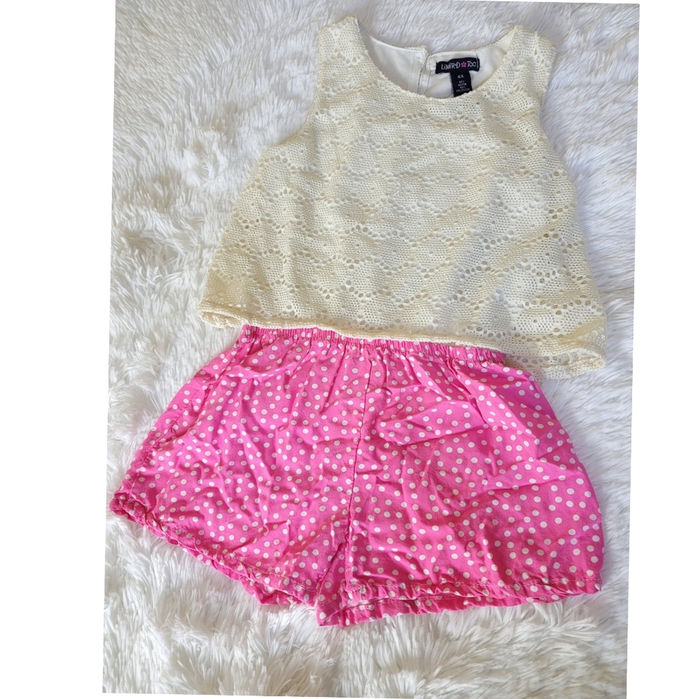 Limited pink Romper girl 6X T